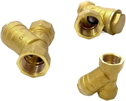 1PC 1-1/4" Female Inline Y Mesh Strainer Threads Filter Brass filter valve in Kuwait