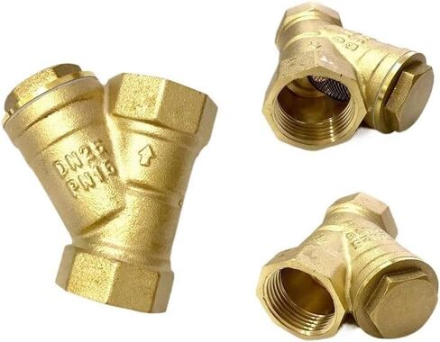 1PC 1-1/4" Female Inline Y Mesh Strainer Threads Filter Brass filter valve in Kuwait