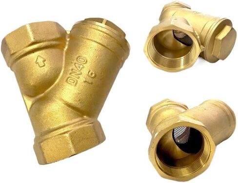 1PC 1-1/4" Female Inline Y Mesh Strainer Threads Filter Brass filter valve in Kuwait