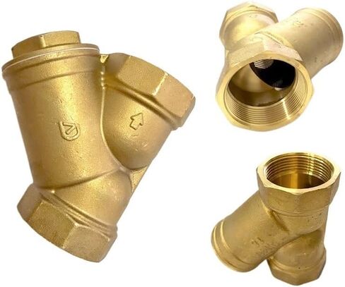 1PC 1-1/4" Female Inline Y Mesh Strainer Threads Filter Brass filter valve in Kuwait