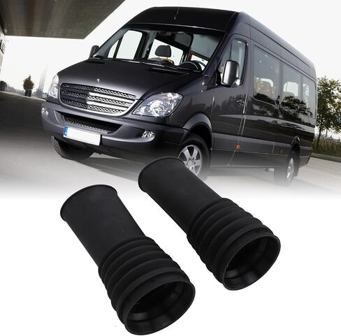 2PCSFront Shock Absorber Bellow, Rubber Front Shock Absorber Dust Cover, Shock Absorber Dust Cover Kit Replacement for Sprinter W906 2006 to 2018 Car OE 9063230292 A9063230292 in Kuwait
