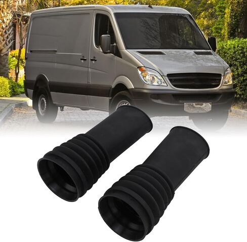 2PCSFront Shock Absorber Bellow, Rubber Front Shock Absorber Dust Cover, Shock Absorber Dust Cover Kit Replacement for Sprinter W906 2006 to 2018 Car OE 9063230292 A9063230292 in Kuwait