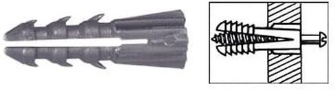 CRL 1/4" Plastic Screw Anchor without Shoulder - 100 Each in Kuwait