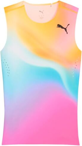 PUMA Mens Race Day & Field Crew Neck Athletic Tank Track-Field Casual - Blue, Orange, Pink in Kuwait