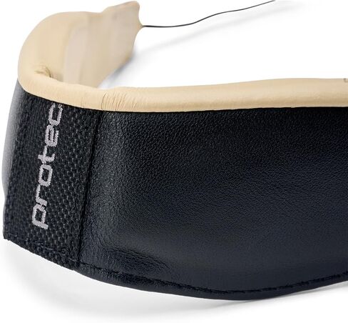 Protec Neck Strap for Saxophone 22" Less Stress Two-Tone Leather with Adjustable Comfort Bar and Metal Swivel Snap, Black, Model LTC310 in Kuwait