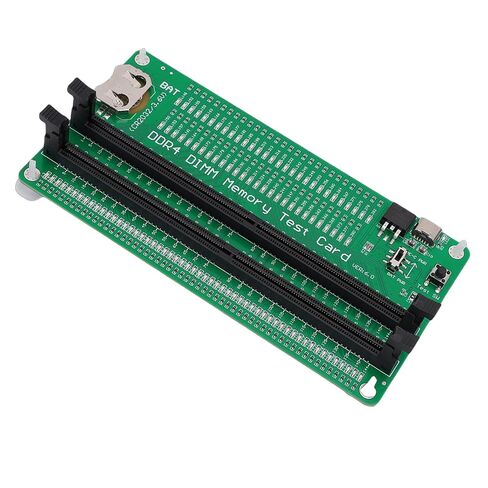 Eujgoov RAM Memory Tester Card, DDR4 Slot Diagnostic Analyzer for Laptop Computer with LED Light Indicator, Dual Power Supply Mode in Kuwait
