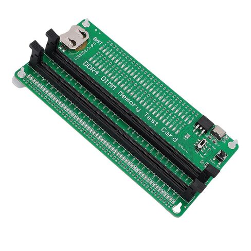 Eujgoov RAM Memory Tester Card, DDR4 Slot Diagnostic Analyzer for Laptop Computer with LED Light Indicator, Dual Power Supply Mode in Kuwait
