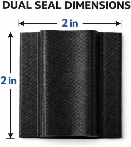 4 Pack Black Door Corner Seals for Gaps, Double Lip Corner Door Seal for Exterior Doors, Blocks Air Moisture Dust Light, Foam Design Avodah Hardware in Kuwait