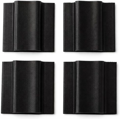 4 Pack Black Door Corner Seals for Gaps, Double Lip Corner Door Seal for Exterior Doors, Blocks Air Moisture Dust Light, Foam Design Avodah Hardware in Kuwait