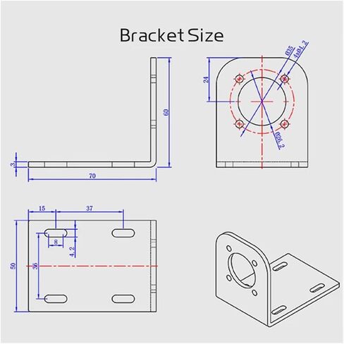 12V Bracket 32RPM Electronic Starter 42GP-775 high Torque can Rotate Forward and Reverse Maximum Torque 253KG.CM in Kuwait