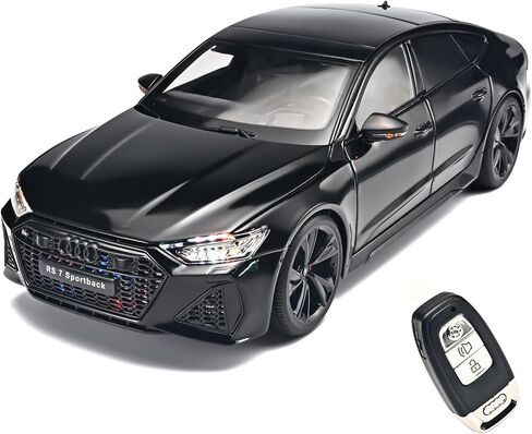 مجموعات السيارات النموذجية للبالغين 1/18 سيارات Diecast متوافقة مع مجموعة Audi RS7 Sportback Car ، والسيارات الرئيسية للسيطرة على بعد الإصدار المعدني مع الأضواء والأصوات ، وسيارات الألعاب للأولاد الذين تتراوح أعمارهم بين 4-7 （أسود） in Kuwait