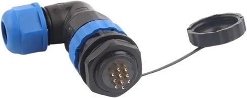 1 set SP20 elbow rear nut connector male and female welding socket 1/2/3/4/5/6/7/9/10/12/14 pin(SPW20-1L) in Kuwait
