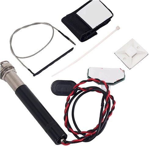 Acoustic Guitar Endpin Jack Piezo Pickup: Active Preamp System with Volume and Tone Control - No-Drill Hidden Undersaddle Pickup Kit for Folk & Classical Guitar, High-Fidelity Sound in Kuwait