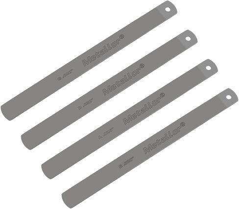 Gauged Nut Slotting File Set Edge-Cut Nut and Bridge Seating Files | Stainless Steel, for Guitars Violins or Other String Instruments Nut Slot, Luthier Tools, Repairing Tools, Set of 4Pcs in Kuwait