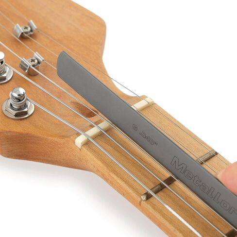Gauged Nut Slotting File Set Edge-Cut Nut and Bridge Seating Files | Stainless Steel, for Guitars Violins or Other String Instruments Nut Slot, Luthier Tools, Repairing Tools, Set of 4Pcs in Kuwait