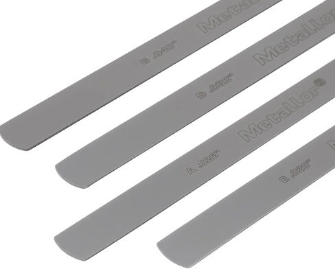 Gauged Nut Slotting File Set Edge-Cut Nut and Bridge Seating Files | Stainless Steel, for Guitars Violins or Other String Instruments Nut Slot, Luthier Tools, Repairing Tools, Set of 4Pcs in Kuwait