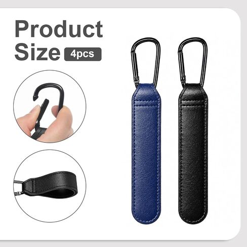 Baseball Glove Clip, 4 Pcs Adjustable Baseball Glove Holder for Hanging Bags Training Sports Gear Bag Attachment with Hanging Loops Travel Organizer for Gloves Training Equipment, Black & Blue in Kuwait