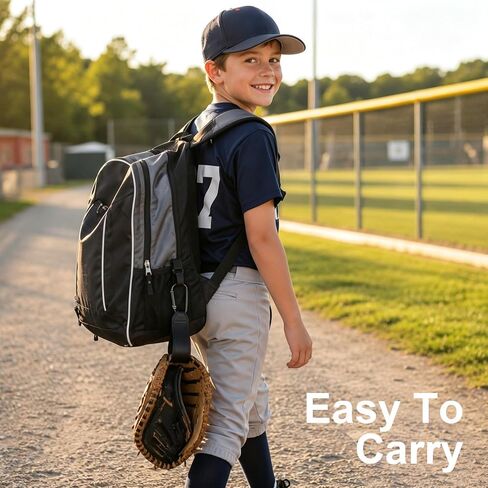 Baseball Glove Clip, 4 Pcs Adjustable Baseball Glove Holder for Hanging Bags Training Sports Gear Bag Attachment with Hanging Loops Travel Organizer for Gloves Training Equipment, Black & Blue in Kuwait