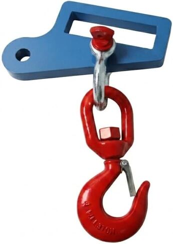 Forklift Lifting Hook Attachment Mobile Crane Swivel Hoist | Premium High Density Manganese Steel Construct, 6600 lbs Heavy Load Capacity, Multi Hole Adjustable Positioning Part. in Kuwait