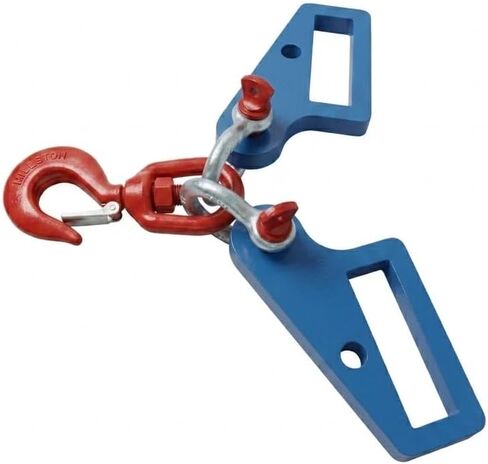 Forklift Lifting Hook Attachment Mobile Crane Swivel Hoist | Premium High Density Manganese Steel Construct, 6600 lbs Heavy Load Capacity, Multi Hole Adjustable Positioning Part. in Kuwait
