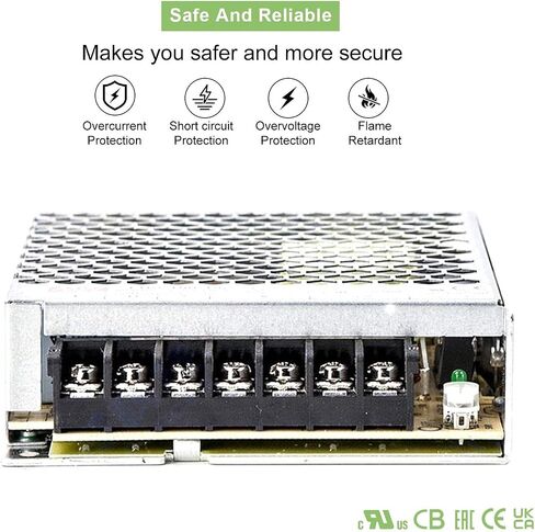 LRS-100-15 مصدر طاقة 105 وات، محول تيار متردد إلى تيار مستمر 15 فولت 7 أمبير مخرج فردي للمعدات الكهربائية الصناعية in Kuwait