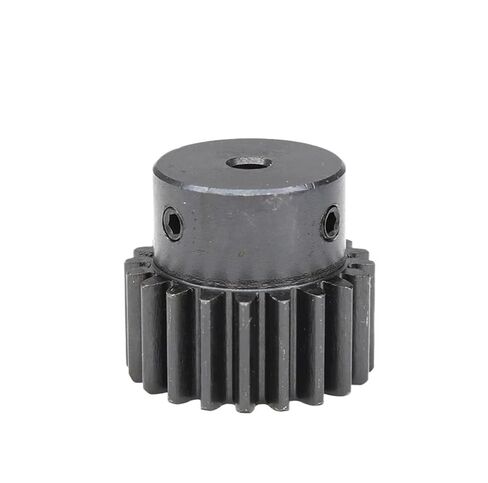 Steel Heavy Duty Motor Pinion Gear 1.5M-24T Motor Gear Carbon Steel Blackening High Frequency Quenching(6mm) in Kuwait