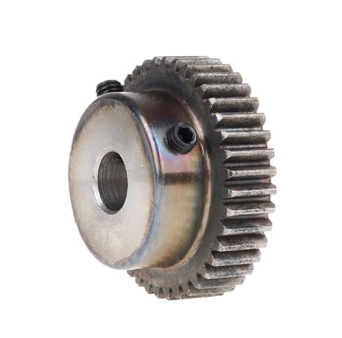 Steel Heavy Duty Motor Pinion Gear 2pcs Spur Gear Rack Pinion 40Teeth Straight Teeth Positive(6mm) in Kuwait
