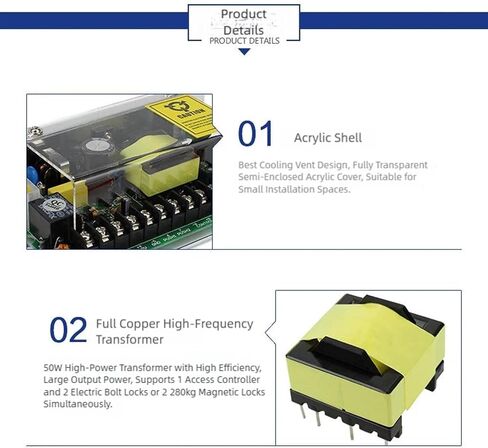 12 فولت 5A باب التحكم في الوصول التبديل AC110V إلى 240 فولت المدخلات الزائد حماية الدوائر القصيرة كفاءة عالية ومستقرة حماية الزائد in Kuwait