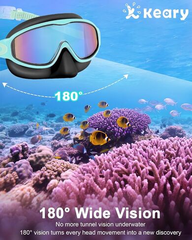 Keary 4 Pack Swimming Goggles for Kids 6-14 8-14 Kids Swimming Goggles Age 3-15 4-7 4-16 8-12 For Boys Girls Youth Toddler Children Pool Water Goggle Anti Fog UV Protection Clear Wide View Waterproof in Kuwait