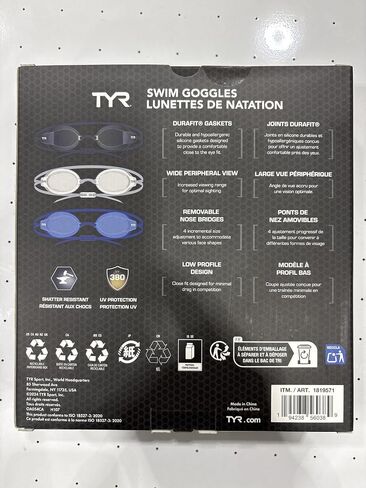 TYR LCWAGCA074ALL Cstc Adult Goggle Se SMK/BLK OS in Kuwait