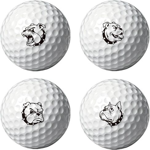 PLIGREAT 2 Sheets Bulldog Pattern Golf Ball Markers 32 Pcs Cute Dog Style Golf Ball Decals for Marking Identifying Balls Golfer Ball Sticker Gifts for Golfers Golfing Accessories in Kuwait