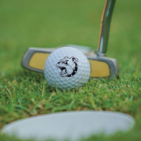 PLIGREAT 2 Sheets Bulldog Pattern Golf Ball Markers 32 Pcs Cute Dog Style Golf Ball Decals for Marking Identifying Balls Golfer Ball Sticker Gifts for Golfers Golfing Accessories in Kuwait