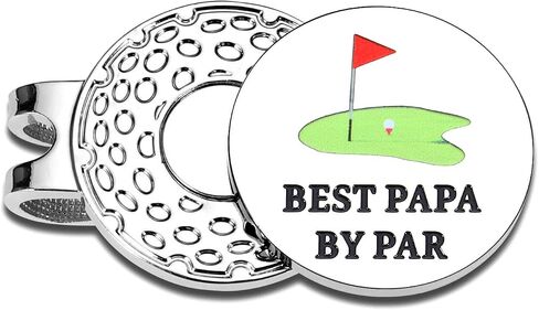 Golf Dad Gifts Ball Marker for First Time Dad Male Golfer Gift Hat Clip for Golfer Men Husband Metal Cap Clips Funny Gifts for Fathers Day 2026 Golfing Accessories Best Papa By Par in Saudi Arabia