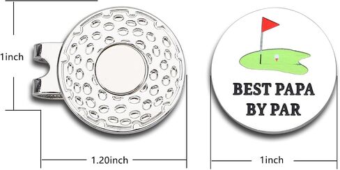 Golf Dad Gifts Ball Marker for First Time Dad Male Golfer Gift Hat Clip for Golfer Men Husband Metal Cap Clips Funny Gifts for Fathers Day 2026 Golfing Accessories Best Papa By Par in Saudi Arabia