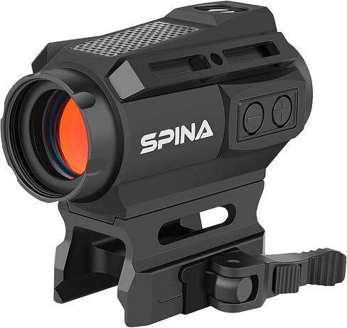SPINA OPTICS SYM-20B Solar Red Dot Sight,Tactical Hunting Shooting Red Dot Scope with Dual Power Supply System,2 MOA Solar Reflex Red Dot Optics with Absolute Co-Witness Picatinny Mount -Black in Kuwait