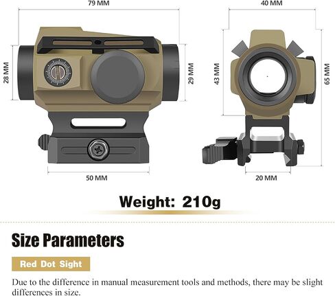 SPINA OPTICS SYM-20B Solar Red Dot Sight,Tactical Hunting Shooting Red Dot Scope with Dual Power Supply System,2 MOA Solar Reflex Red Dot Optics with Absolute Co-Witness Picatinny Mount -Black in Kuwait
