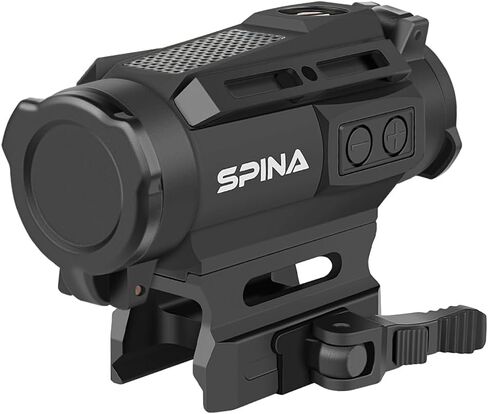 SPINA OPTICS SYM-20B Solar Red Dot Sight,Tactical Hunting Shooting Red Dot Scope with Dual Power Supply System,2 MOA Solar Reflex Red Dot Optics with Absolute Co-Witness Picatinny Mount -Black in Kuwait