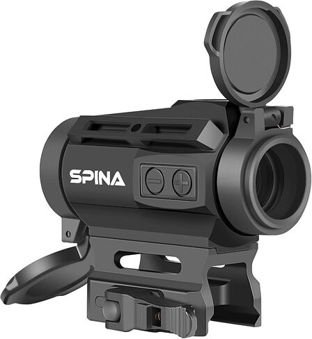 SPINA OPTICS SYM-20B Solar Red Dot Sight,Tactical Hunting Shooting Red Dot Scope with Dual Power Supply System,2 MOA Solar Reflex Red Dot Optics with Absolute Co-Witness Picatinny Mount -Black in Kuwait