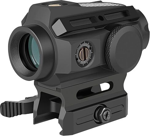 SPINA OPTICS SYM-20B Solar Red Dot Sight,Tactical Hunting Shooting Red Dot Scope with Dual Power Supply System,2 MOA Solar Reflex Red Dot Optics with Absolute Co-Witness Picatinny Mount -Black in Kuwait