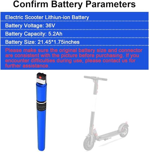 36V 5200mAh Replacement for Gotrax GXL V2 Scooter with187.2Wh Power High Performance Longer Life Lit-ion Battery Pack in Kuwait