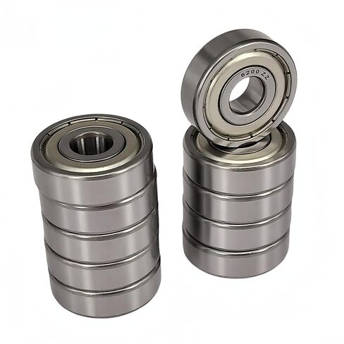 DEEG 10pcs 6200ZZ Deep Groove Ball Bearings 10mm ID 30mm OD 9mm Thick Chrome Steel Double Shielded Bearing in Kuwait