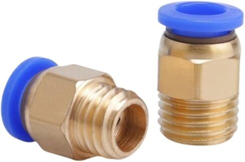 Pipe M12X1.75- M6 M8 M10 M12 Thread Pneumatic Connector Hose Quick Release PC 4 6 8 Mm Tubes 30Pcs(PC4-M8X1,30PCS) in Kuwait
