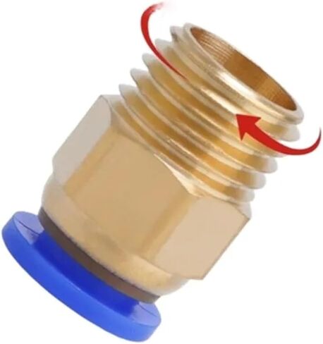 Pipe M12X1.75- M6 M8 M10 M12 Thread Pneumatic Connector Hose Quick Release PC 4 6 8 Mm Tubes 30Pcs(PC4-M8X1,30PCS) in Kuwait