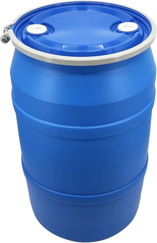 أسطوانة بولي ماستر بسعة 55 جالون مصنفة من قبل الأمم المتحدة، HDPE متين، تصميم مفتوح الرأس، 2 بوصة من NPS، أزرق، مثالي للمواد الكيميائية والمواد الخطرة، صنع في الولايات المتحدة الأمريكية in Kuwait