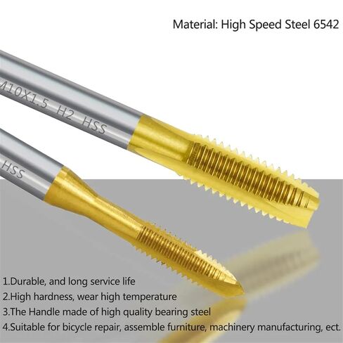 1 قطعة HSS برغي الحنفية مثقاب الخشب M2 M2.5 M3 M3.5 M4 M5 M6 M8 M10 M12 متري مستقيم الناي صنبور لولبي أدوات يدوية (M14x2.0) in Kuwait