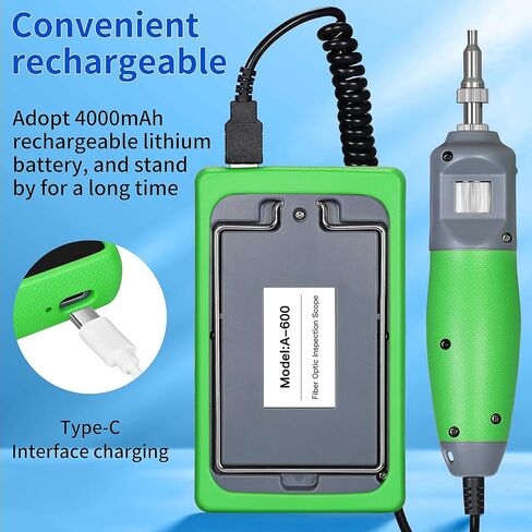 A-600 5 بوصة تعمل باللمس مجهر الألياف البصرية 400x الألياف البصرية تنظيف المجهر SCUPC FCUPC STUPC LCUPC ذكر / أنثى LCD مهايئ لشاشة يده نهاية الوجه المفتش في الوقت الحقيقي فيديو مسبار in Kuwait