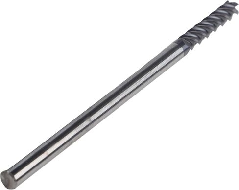 5 مللي متر نهاية مطحنة ل CNC 4 المزامير 100 مللي متر اضافية طويلة عرقوب قاطع كربيد HRC50 المعادن الصلبة النجارة الحفر أداة الأزرق الفضة in Kuwait