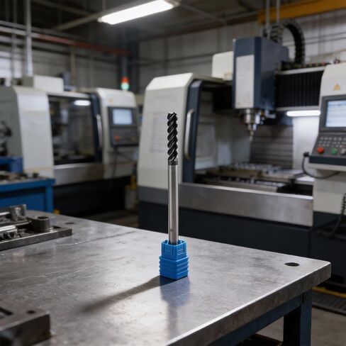5 مللي متر نهاية مطحنة ل CNC 4 المزامير 100 مللي متر اضافية طويلة عرقوب قاطع كربيد HRC50 المعادن الصلبة النجارة الحفر أداة الأزرق الفضة in Kuwait