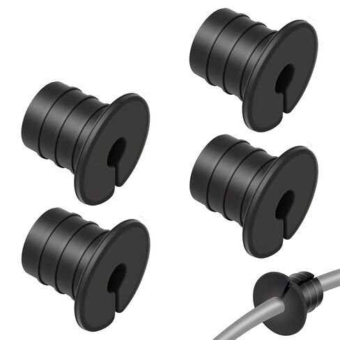 Rubber Wall Bushing Grommet, Cable Grommet Routing Kit for 3/4 inch Wall Hole, Silicone Cable Wall Pass, Anti-Slip Wall Grommets for Ethernet Cable in Kuwait