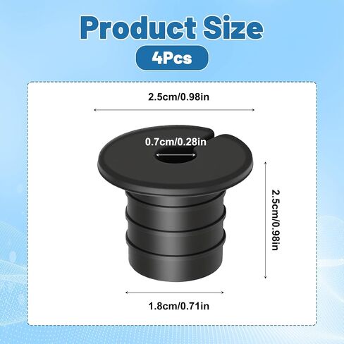 Rubber Wall Bushing Grommet, Cable Grommet Routing Kit for 3/4 inch Wall Hole, Silicone Cable Wall Pass, Anti-Slip Wall Grommets for Ethernet Cable in Kuwait